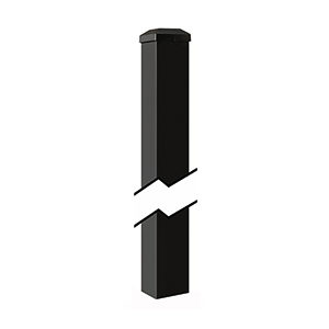 106" x 2" Blank Gate Post 0.125 for 6'H Panel Bronze